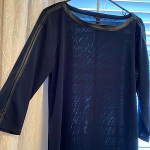 Deep blue blouse